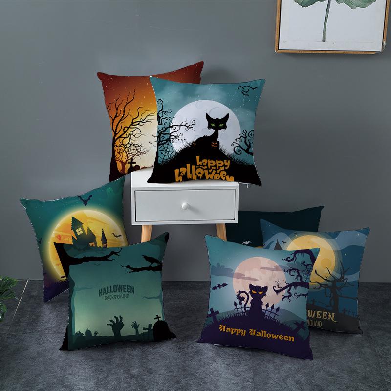 Pillow Covers Halloween Day Home Sofa Cushion Covers Office Supplies