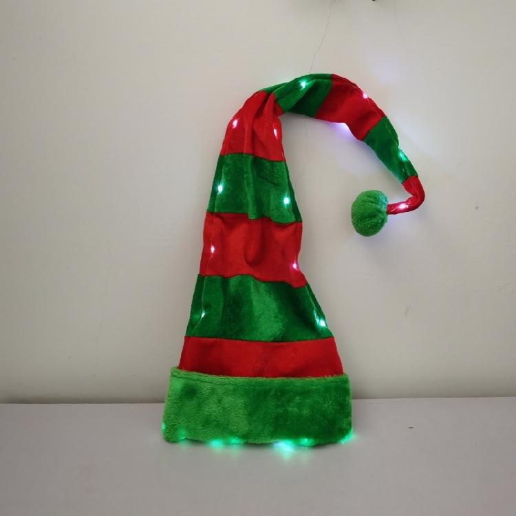 Blingbling Long Caps Elf Hat Christmas Hat Leprechaun for Party Celebrations