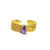 Medieval Personalized Retro Enamel Dripping Oil Inlaid Zir*****Pening Ring Niche Light Luxury High-End Ring Woman