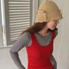 Bow Bowknot Knitted Hat Warm Cap Winter Cap Cute Bucket Hat  Girls