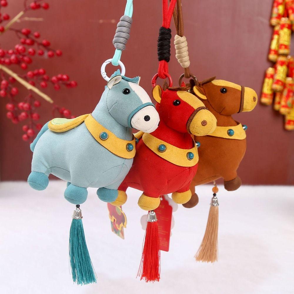 Realistic Zodiac Pony Plush Doll Ultra-soft Stuffed Horse Plush Pendants  Kids Gift