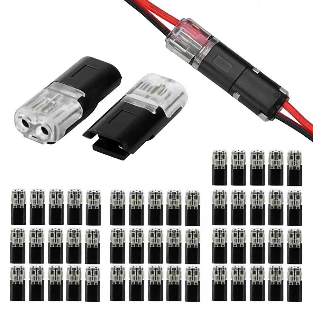 Connettore Filo Spina Impermeabile a 2 Poli Connettori a Scatto per Fili Elettrici Auto Connessione Terminale a Striscia Vendita all'Ingrosso