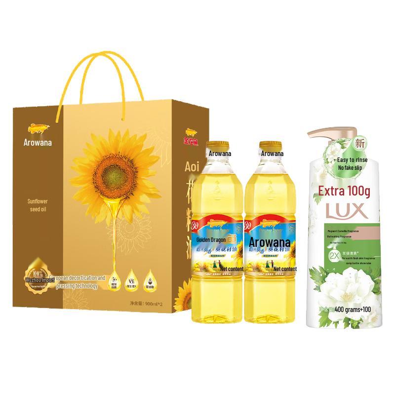 

LUX Shower Gel & Arowana Sunflower Oil Bundle