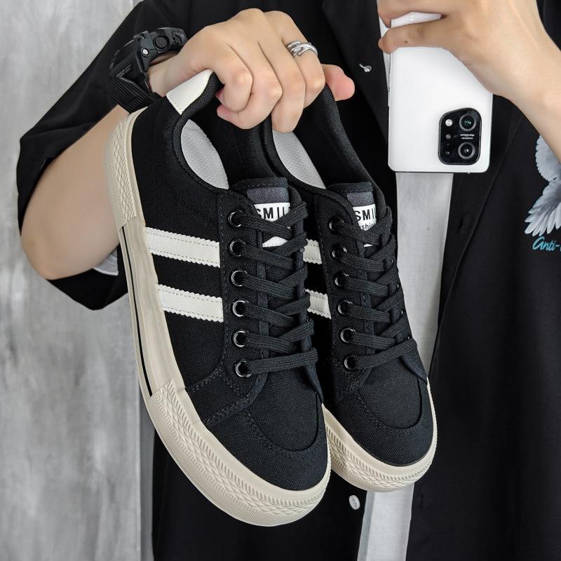 Men's Shoes Trendy Autumn New Canvas Shoes Men's Moral Training Board Shoes Versatile Casual White Shoes