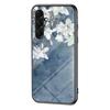 For Samsung Galaxy A17 5G Case Floral Pattern TPU+Tempered Glass Protective Phone Cover