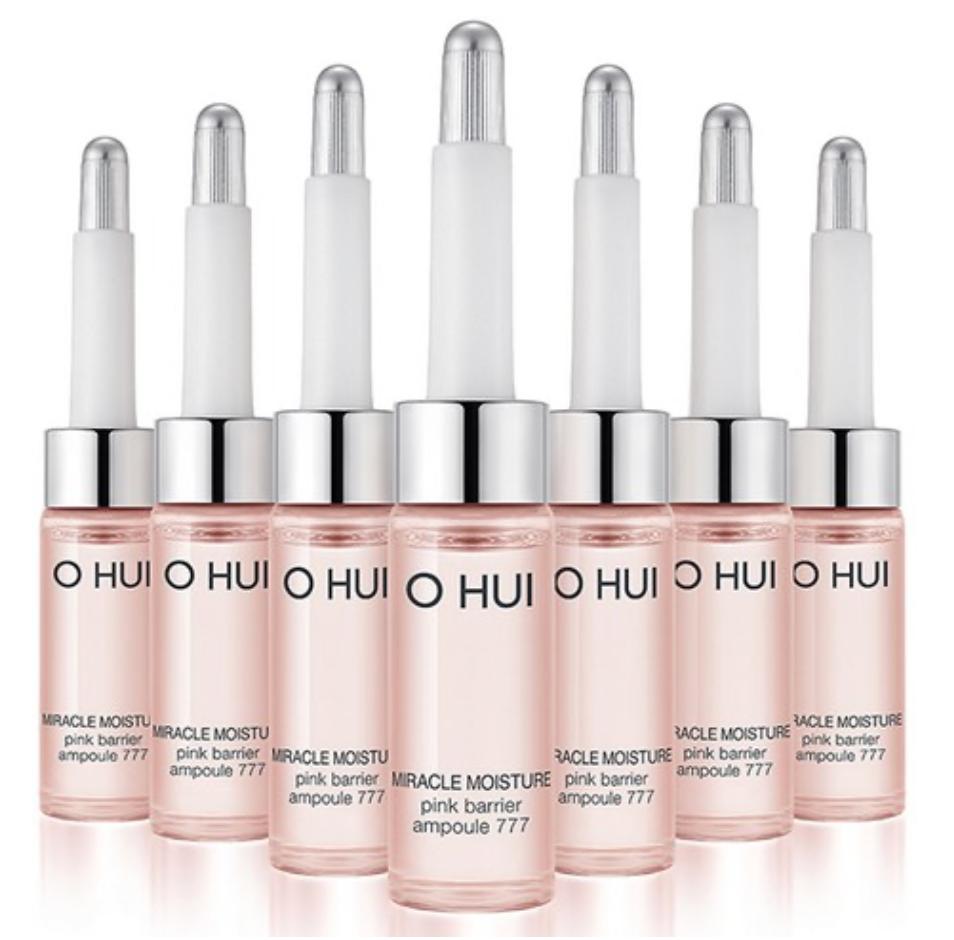 

O HUI Miracle Moisture Pink Barrier Ampoule 777 Set 7ml x 7ea + RANDOM GIFT