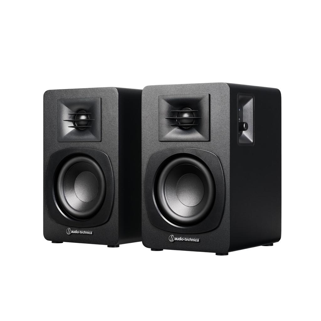 Étagère à livres Enregistrement Bluetooth Moniteur Haut-parleurs RCA Multipoint Musique Noir Haut-parleurs Audio-Technica AT-SP3X, Lecteur, [Entrée Active, Compatible, PC, TV,