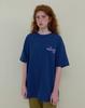 Nokeontencheu 224. Flower Logo Tee _ Navy