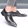 Luxury Genuine Leather Men's Dress Shoes Fashion Business Casual Leather Shoe Slip on Office Oxfords Wedding Party Shoes for Men