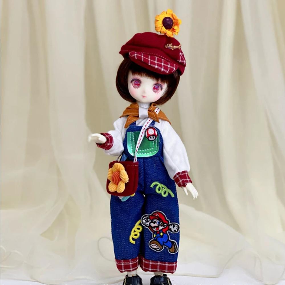 Fashion 1/6 Bjd Doll Clothes Accessories Princess Dress 30cm Doll Clothes Suit Loli Dress Up Skirt Girls Kids Doll Toy Gift