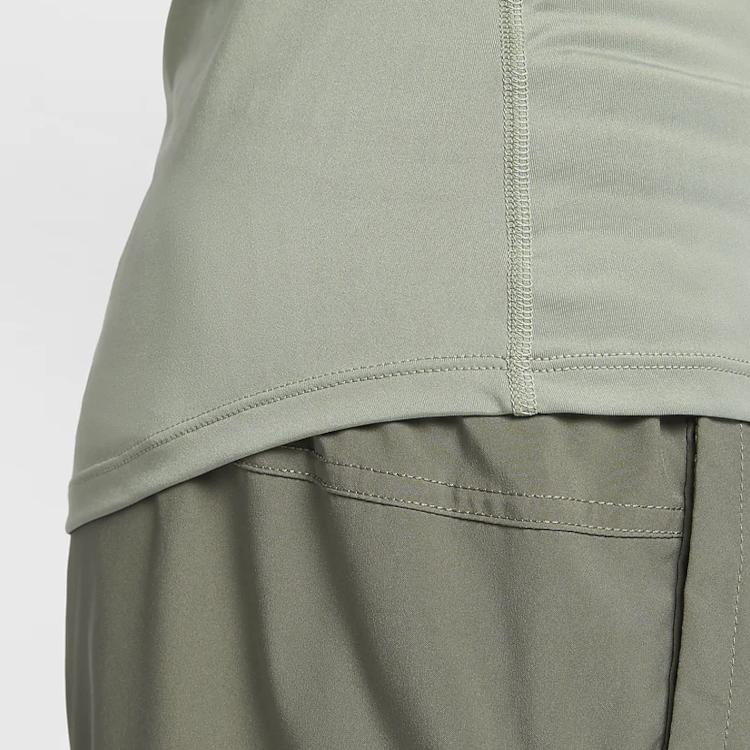 Nike Pro Dri-Fit Logo Breathable Quick-Dry Fitted Training Raglan Long Sleeve T-Shirt Men Tops Horizon-Green FB7920-370