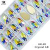 K9  Supplier AB Crystal Glass Sew-on Beads Drop Shape Wedding Dress Decor Sewing Rhinestones Glue Applique Technique