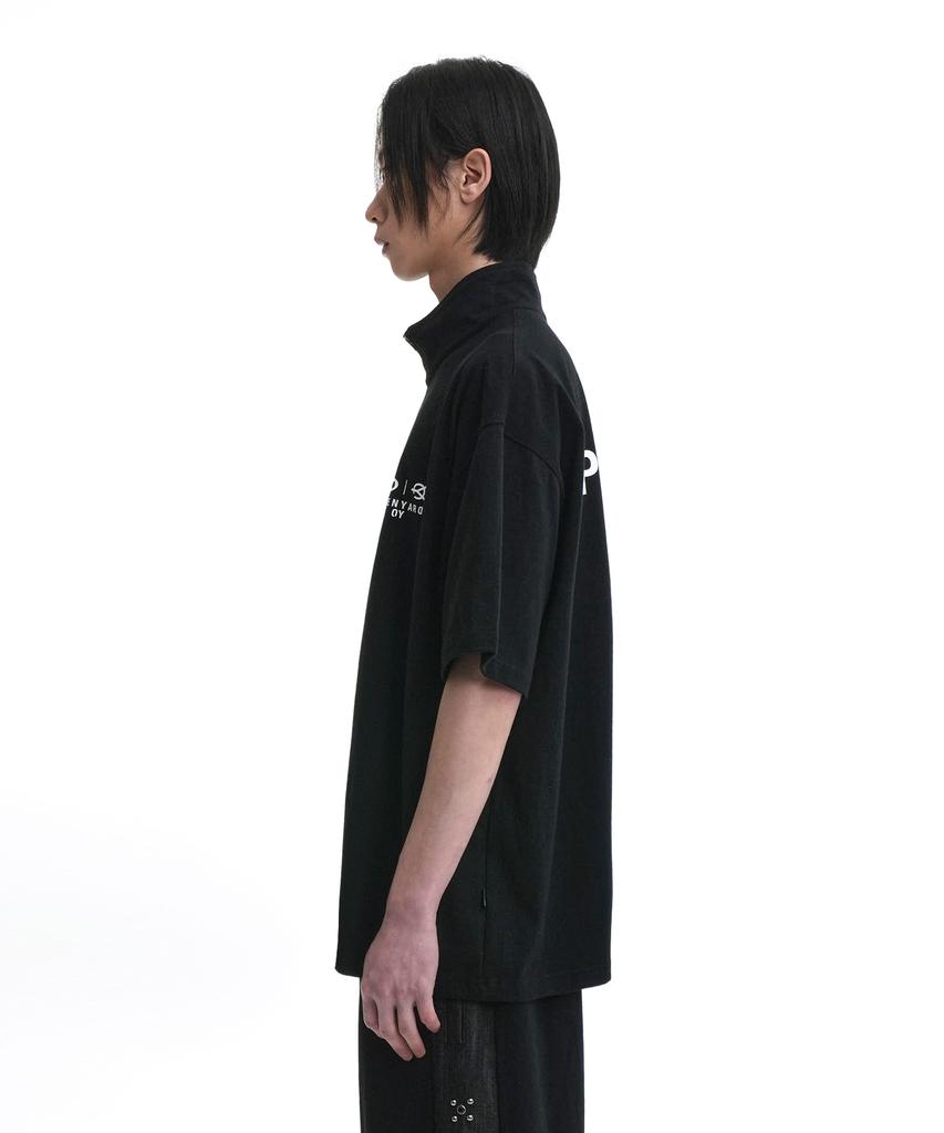 Opeunyadeu(Owai) Opyd Half Zipper T-Black