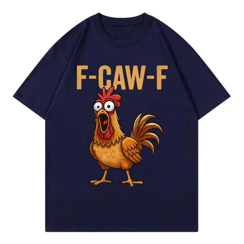 FCawF Chicken Funny Tshirt Men Women Clothing High Quality Fashion Short Sleeve Tshirts Summer Casual Loose Cotton T Shirts