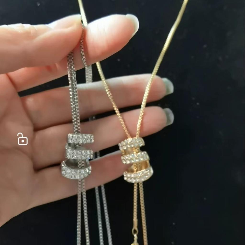 Korean Version of the New Trend Jewelry Sweater Chain Versatile High-end Crystal Pearl Fringed Necklace Women's Pendant