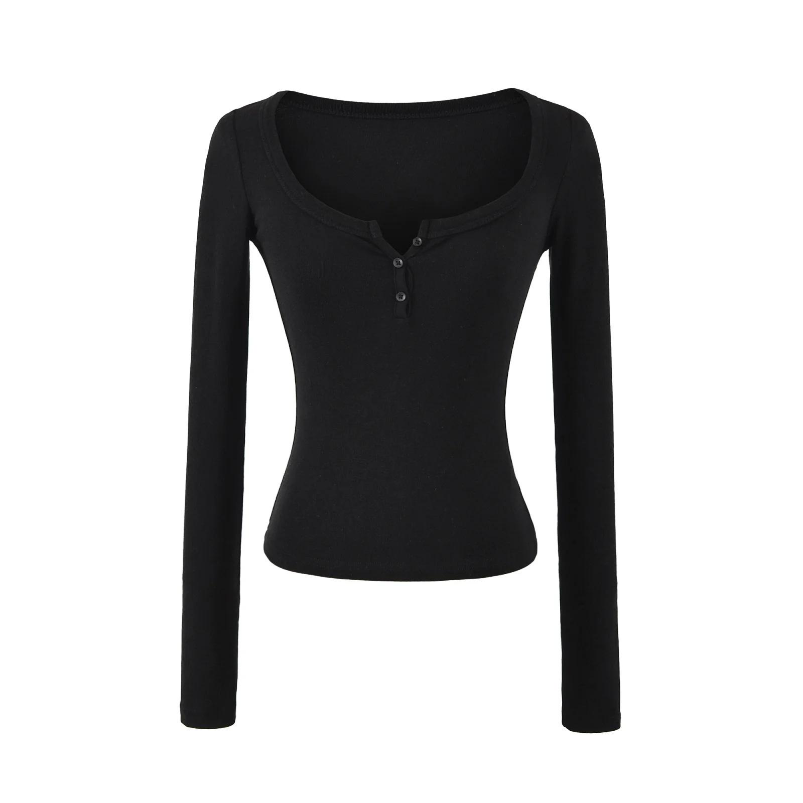 

Women s Autumn Spicy Girl Square Neck Faux Cashmere Long Sleeve Top Large