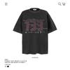 Trendy Brand Pure Cotton High Street Men'S And Women'S Half-Sleeved Heavy Street 250G Retro Short-Sleeved Summer Loose T-Shirt