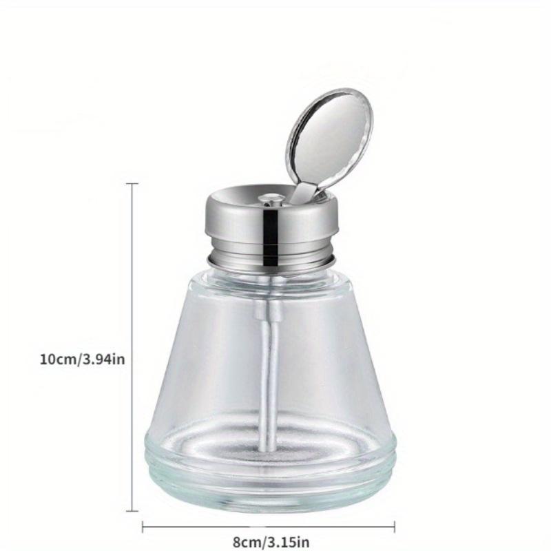 1 szt. Butelka na wodę do mycia talerzy pod ciśnieniem, Szklana butelka na alkohol, Butelka na alkohol typu press, Narzędzie do zdobienia paznokci, Butelka na wodę do mycia paznokci