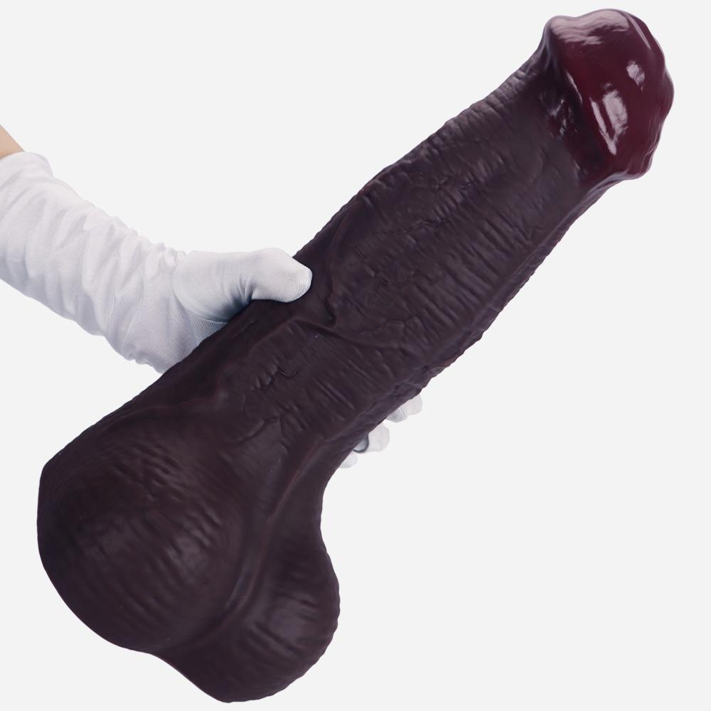 Extra Large Horse Dildo Realistic Vibrator for Women with Balls - Adult Sex Toy for SM Play