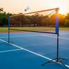 Badminton Net with Stand Foldable Poles Sturdy for Families