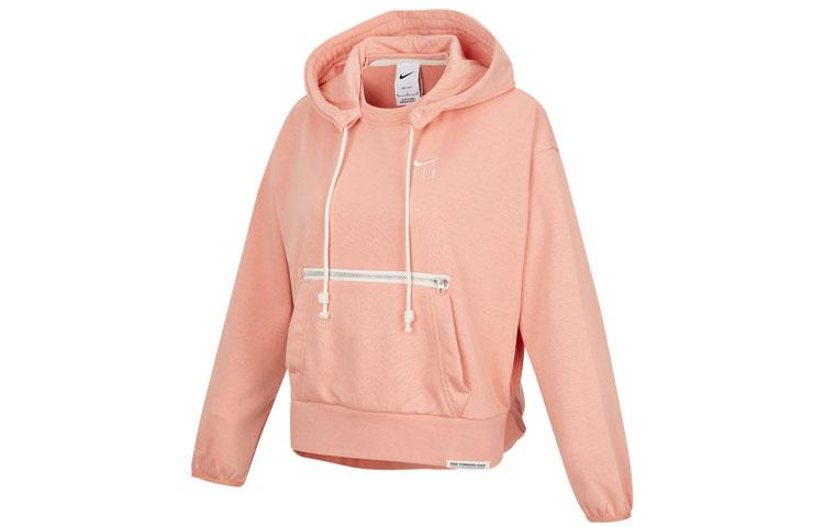 Nike Sweatshirts Women s Light Orange Hooded Moderate Other DA6484-824 M