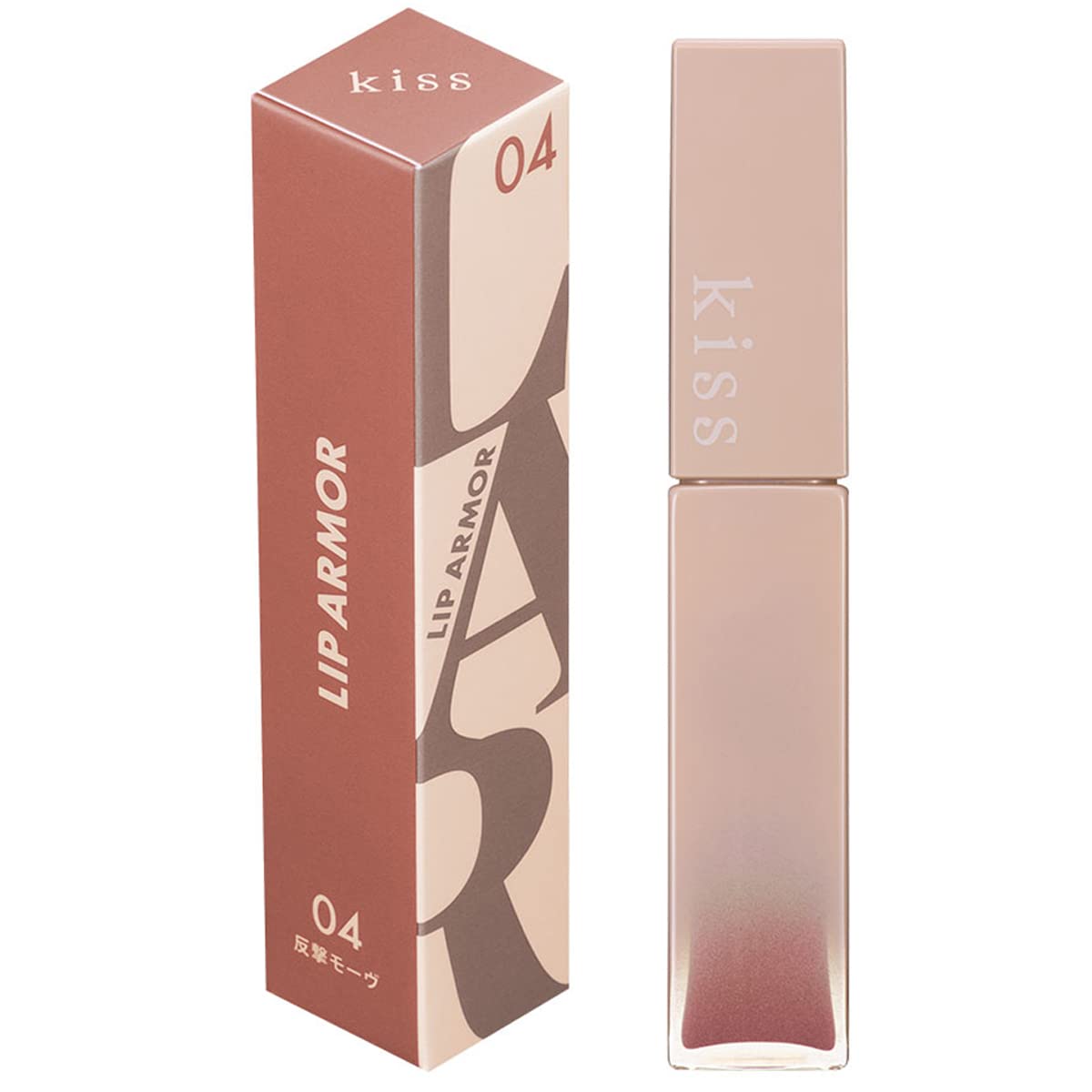 Защита для губ Kiss Lip Armor 04 Контратака Маув 5 г: Тинт для губ, который покрывает глянцевой гелевой пленкой, обеспечивая легкий, прозрачный цвет.