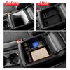 Central Armrest Storage Box for Volkswagen Taos 2022-2025 2026 ABS Stowing Tidying Car Tray Organizer Interior Accessories Black