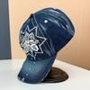 Șapcă de baseball din denim nouă cu strasuri, șapcă de protecție solară primăvară-vară, șapcă cu vizieră pentru femei, pălărie de soare, modă, versatilă, tendință