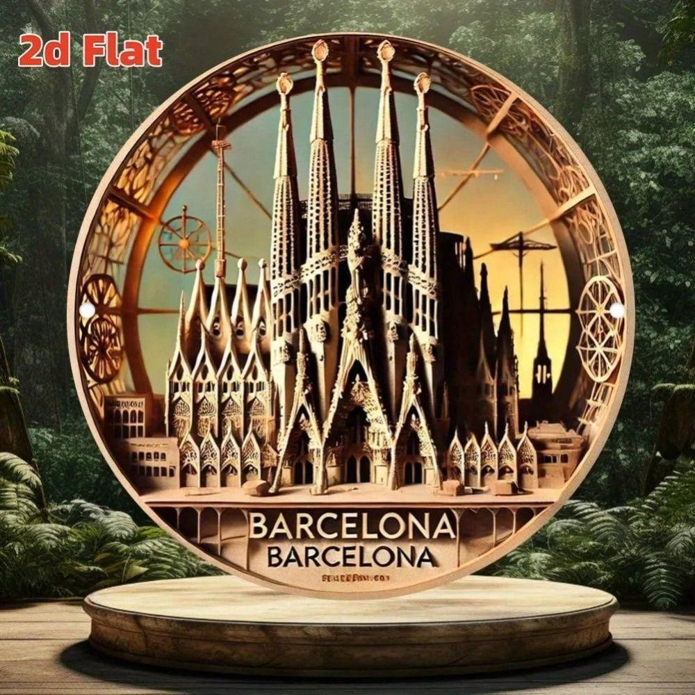 Handmade Metal Tin Plate Wall Art Home Decor 20x20cm