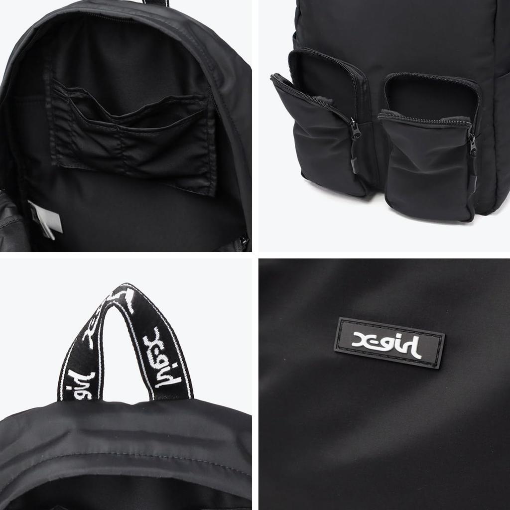 [X-girl] Sac à dos avec bande jacquard logo SAC À DOS BANDE JACQUARD LOGO 105251053009 NOIR TAILLE UNIQUE