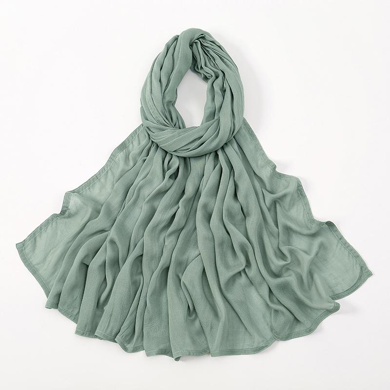 Fashion Modal Hijab Rayon Cotton Shawls Muslim Hijabs For Women Plain Scarf Big Size Headscarf Islamic Turban Headband 190*85cm