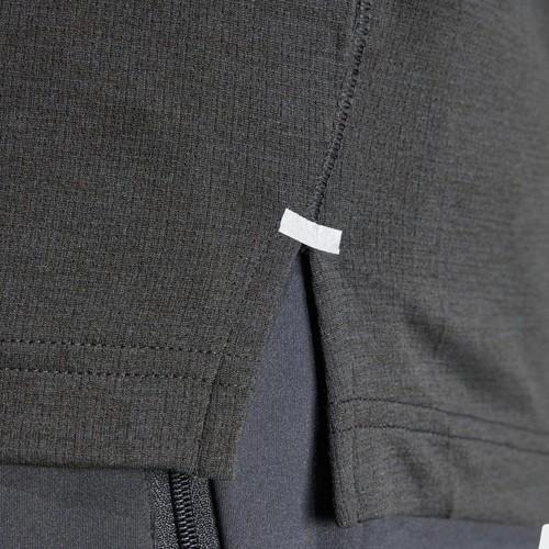 adidas Quick-Dry Sports Fitness Short-Sleeve T-Shirt for Men, Black/Dark Gray