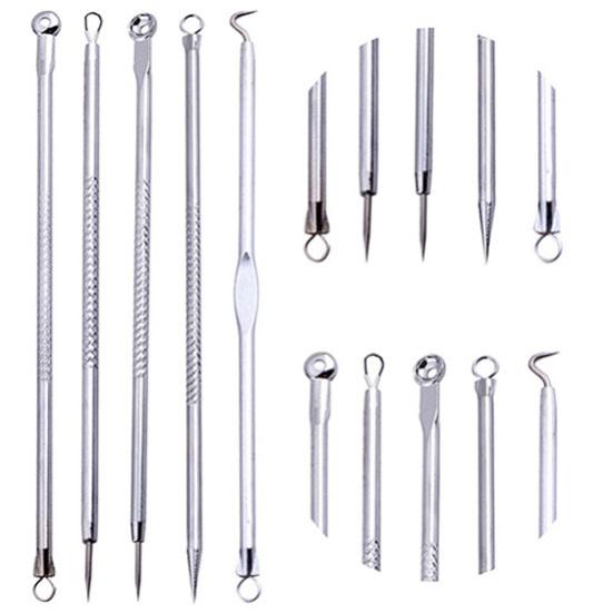 5Pcs/Set Comedoes Blemish Blackhead Acne Needles Extractors Pimple Removers