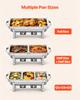 VEVOR 4 Packs Chafing Dishes for Buffet Set, 8.5L Stainless Steel Chafer, for Banquet Party Wedding, Rectangle Buffet Server Warmer