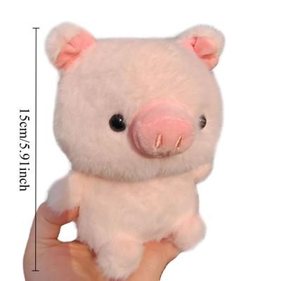 15cm Pig Plush Toy Lovely Pink Good Night Porker Fluffy Doll Kawaii Stuffed Soft Cute Things Sofa Bed Decoration Birthday Gift