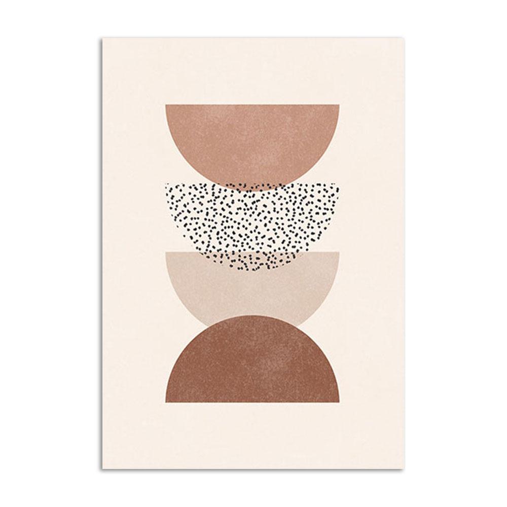 Abstract Lines Art Prints Boho Plant Leaves Wall Pictures Beige Posters Nordic Modern Canvas Painting Living Room Decor Painting