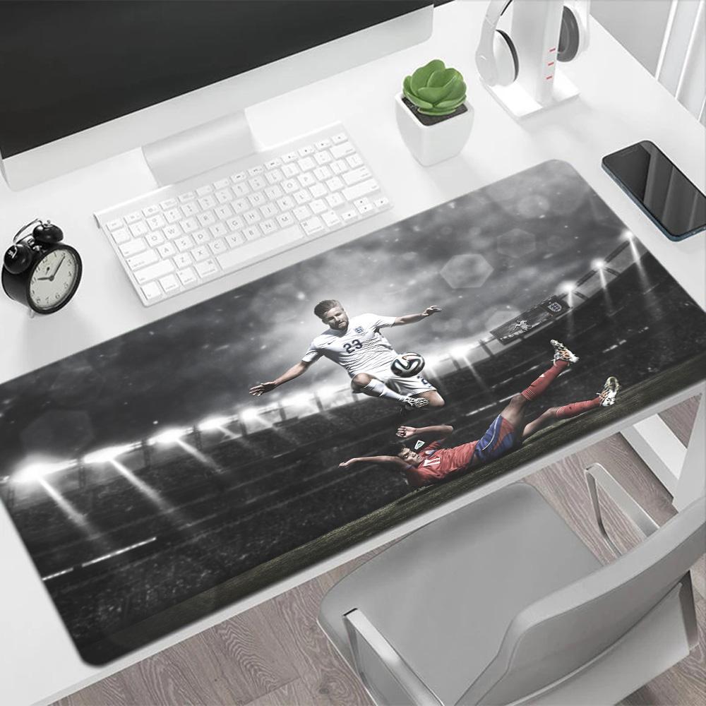 Football Player Action Large Mouse Pad Gamer Mousepad Computer Desk Mat Non-Slip Rubber Bottom Perfect for Office Laptop Gaming Setup