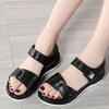 Sandalen für Damen Plateau Keilabsatz Offene Zehen Riemchen hinten Pantoletten Sommer Stadtspaziergang Strandurlaub Freizeit-Sandalen Sandalias Mujer 2025