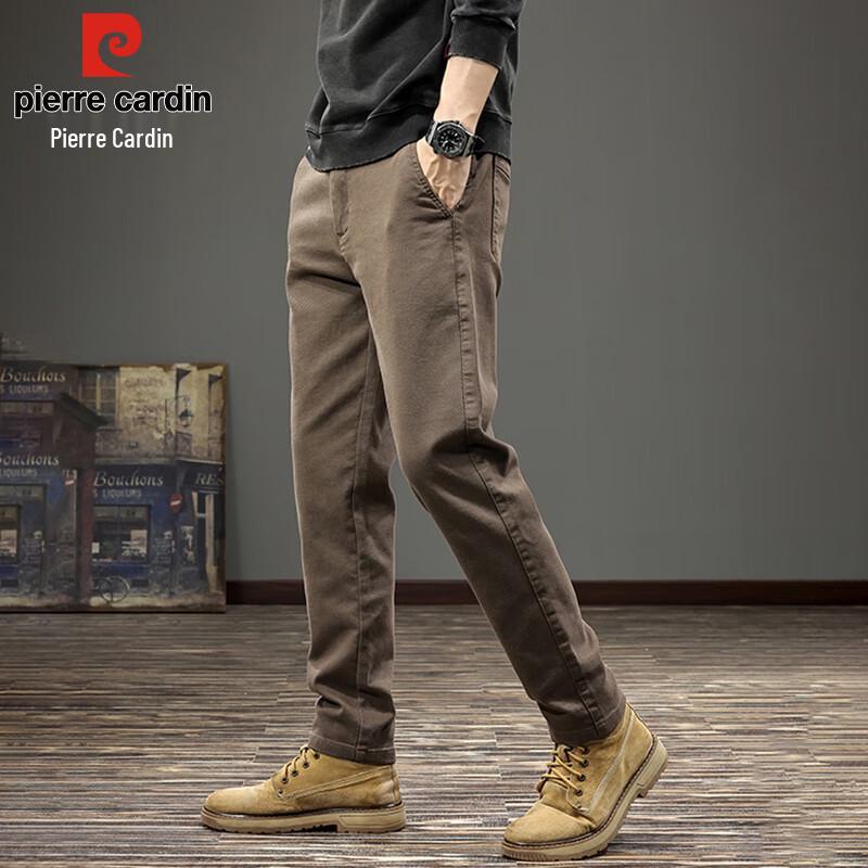 Pierre Cardin Herr Business Casual Byxor med Raka Ben