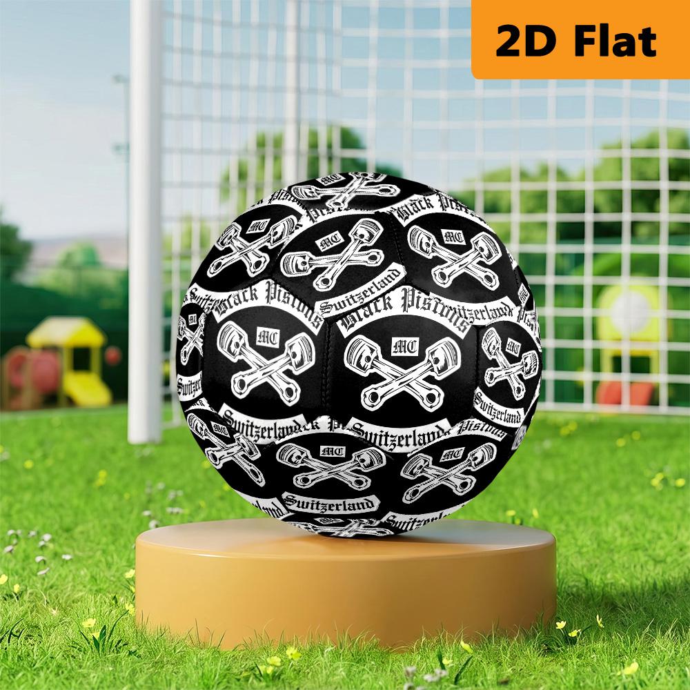 Custom Motorcycle Skull Design Soccer Ball Suitable for Both Training and Competition Very Elastic High Elasticity Wear-resistant and Slip-resistant