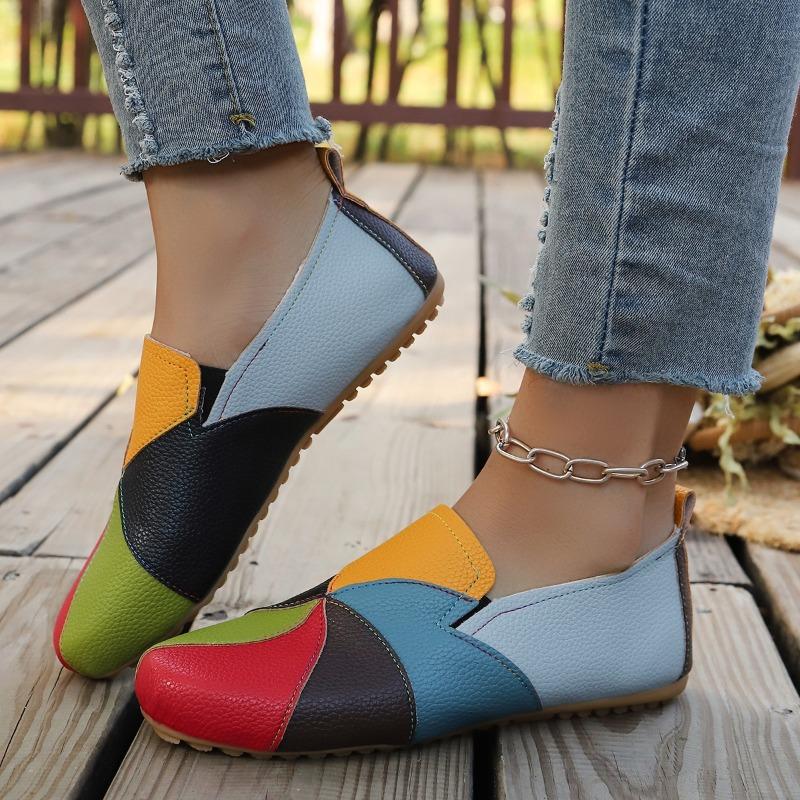 New Large-sized Women's Single Shoes with Flat, Round Toe and Low Top, One-foot Single Shoes