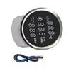 52mm 12V24V 0-120 C Car 3 IN 1 Gauge Water Temperature +Oil Pressure +Voltmeter with Alarm Red LED Digital Water Temp Gauge