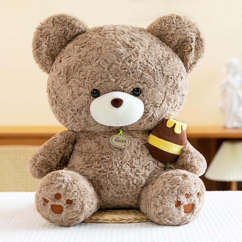 Cross-border Bee Bear Plush Toy: Children's Bedtime Doll & Birthday Gift