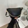 Chic Fall 2023 Retro Bucket Shoulder Bag For Women Pu Leather Chain Crossbody