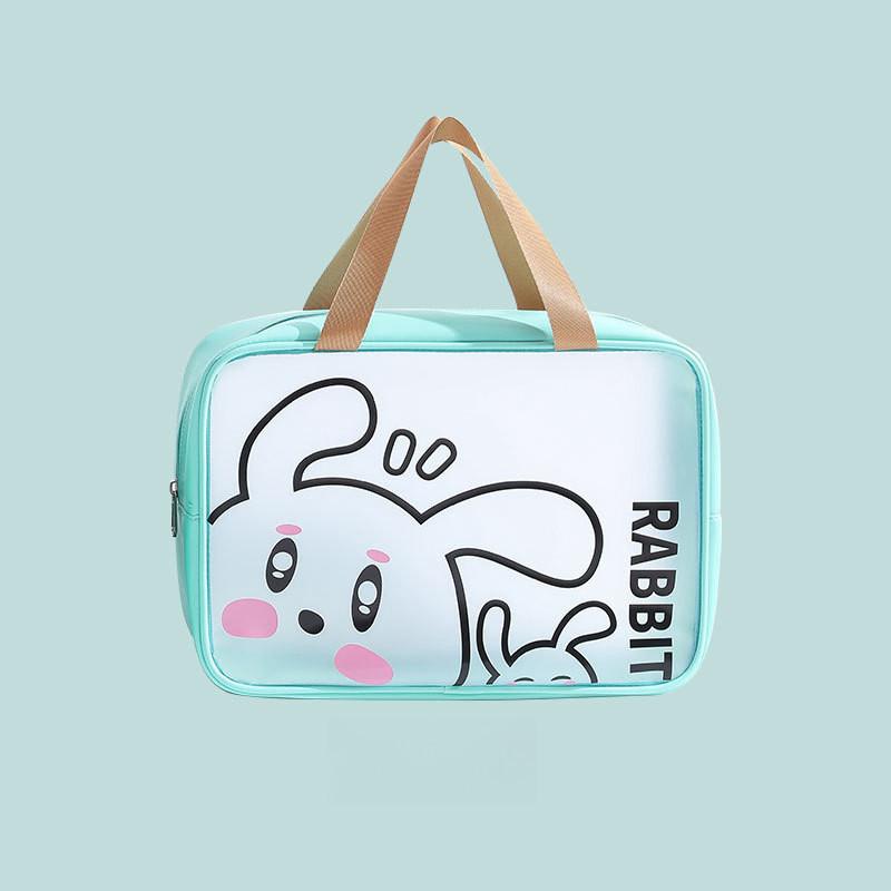 Transparent Cartoon Cosmetic Bag Portable Wash Bag Waterproof Travel Storage