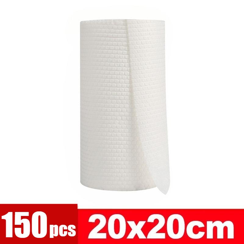 300pcs Disposable Lazy Rags Thickened Non-woven Dishcloths Kitchen Roller Cleaning Dishes Cloth Super Absorbent Towels Cleaner Wipes