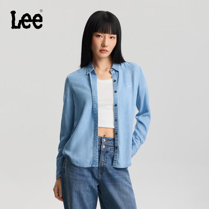 Lee Women s Tencel Long Sleeve Denim Shirt M