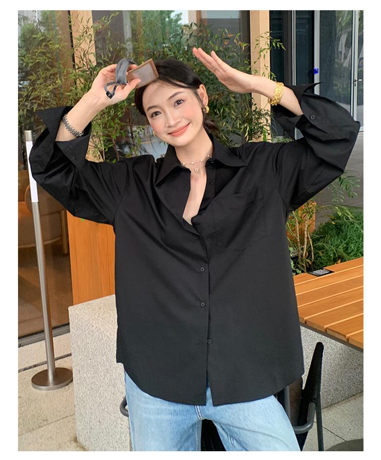 Rongtai Dongli French Chic Cool-Touch Non-Iron Women's Shirt - Spring/Summer 2026 Casual Top