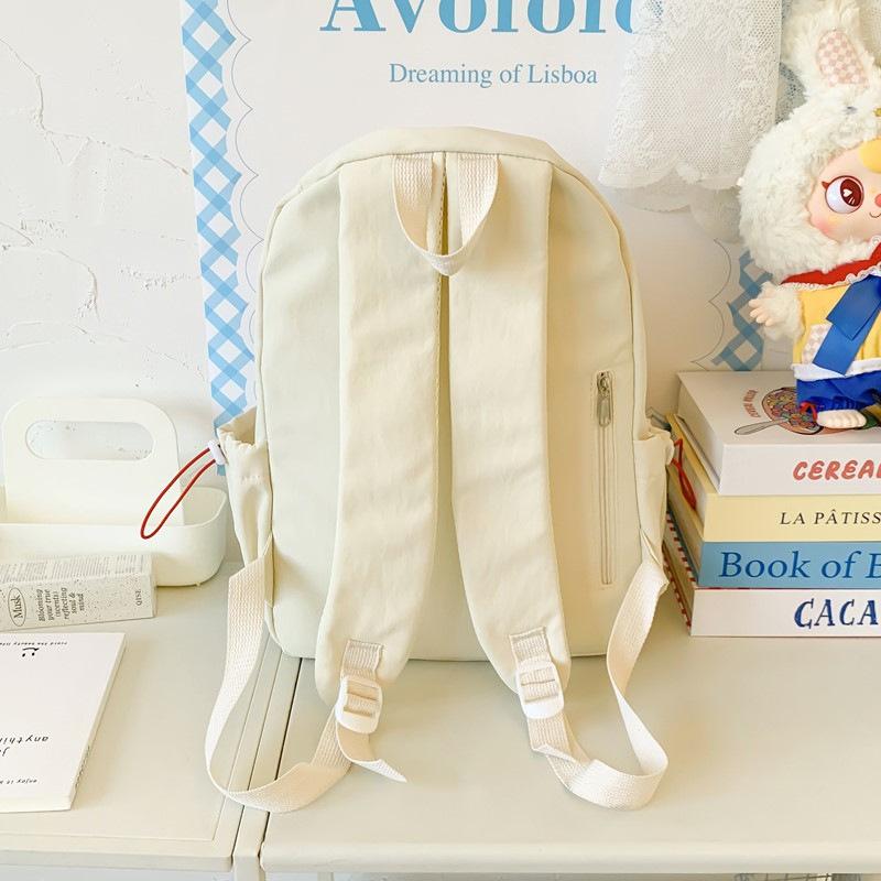 Schoolbag1011 Korean Campus Backpack Large Capacity Light Commuter Student School Bag Small Fresh Outdoor Travel Leisure Shoulders