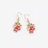 Christmas Earrings, Creative Sweet Drip Bow Bell Earrings Earrings